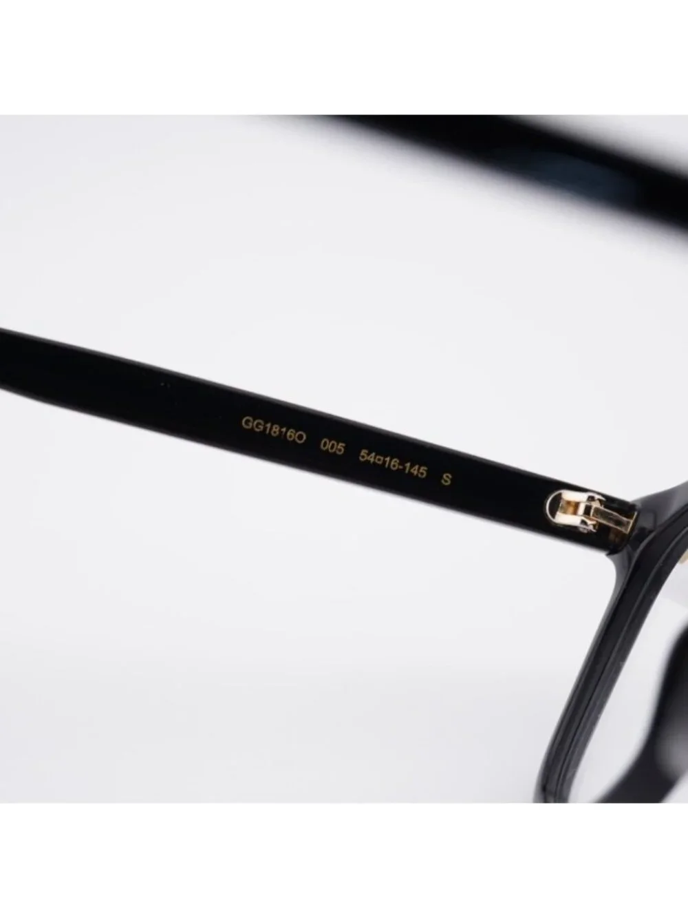 Gucci GG1816O 005 Eyeglasses Black 54mm Cat Eye Frame